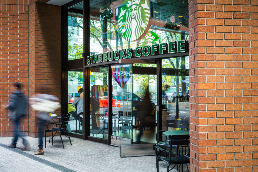 Starbucks cafe in 201 Spear St San Francisco, CA