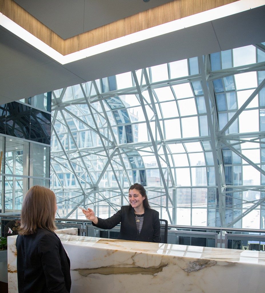 reception area in Accenture Tower, 500 Madison Gallery